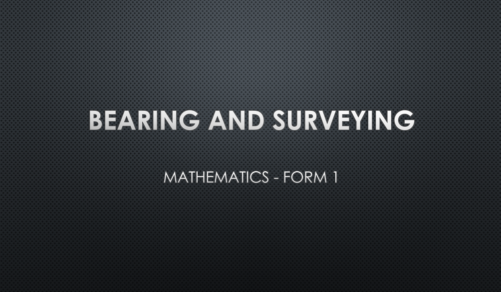 BEARING AND SURVEYING